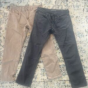 FINAL SALE Versatile Black and Tan Chinos for Smart-Casual Wear